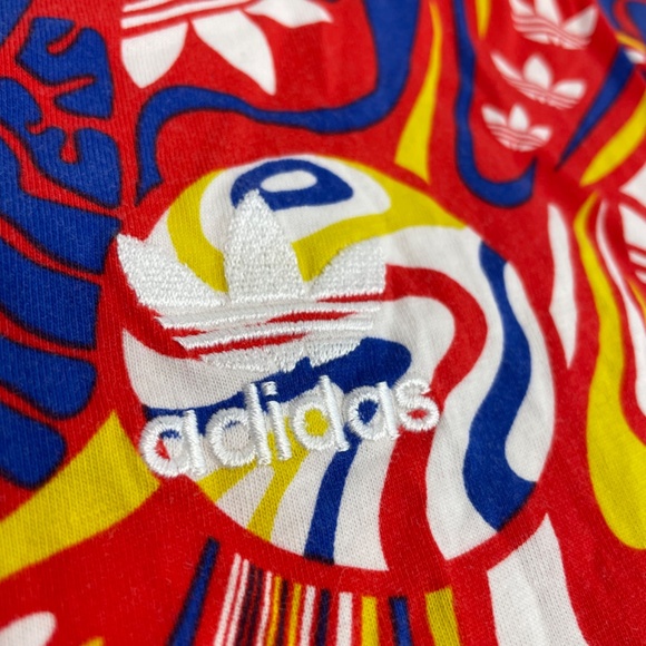 Adidas The Brand With The 3 Stripes Graphic T-Shirt Multicoloured Men’s Size Lar - Picture 11 of 15